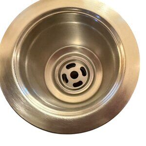 NWT New in Box ELKAY LKDD Basket Strainer, Steel, Sink Strainer, Silver
